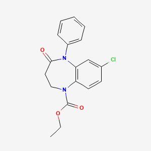 molecular formula C18H17ClN2O3 B1665757 Arfendazam CAS No. 37669-57-1