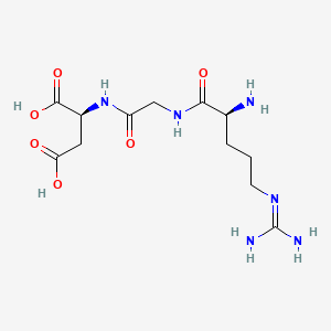 molecular formula C12H22N6O6 B1665760 精氨酸-甘氨酸-天冬氨酸 CAS No. 99896-85-2