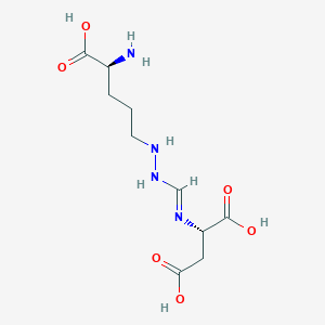 B1665766 ((E)-(2-((S)-4-amino-4-carboxybutyl)hydrazono)methyl)-L-aspartic acid CAS No. 2387-71-5