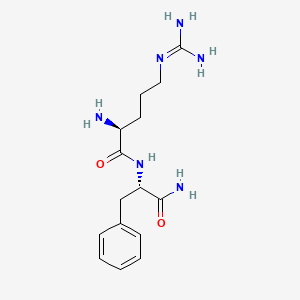 molecular formula C15H24N6O2 B1665767 精氨酸苯丙氨酸酰胺 CAS No. 34388-59-5
