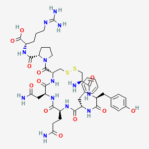 molecular formula C44H61N13O12S2 B1665771 (arg8,des-Gly-NH29)-加压素 CAS No. 37552-33-3