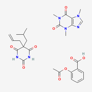 B1665793 Butalbital, aspirin and caffeine CAS No. 51005-25-5