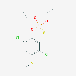 molecular formula C11H15Cl2O3PS2 B166581 氯硫磷 CAS No. 60238-56-4
