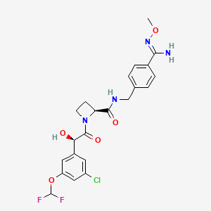 molecular formula C22H23ClF2N4O5 B1665813 阿替加兰美托昔 CAS No. 433937-93-0