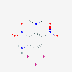 molecular formula C11H13F3N4O4 B166585 二硝胺 CAS No. 29091-05-2