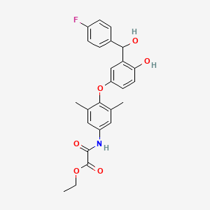molecular formula C25H24FNO6 B1665869 阿昔替尼 CAS No. 156740-57-7