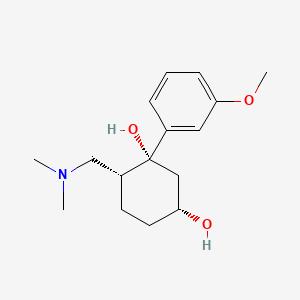 molecular formula C16H25NO3 B1665870 (1RS,3RS,6RS)-6-((二甲氨基)甲基)-1-(3-甲氧基苯基)环己烷-1,3-二醇 CAS No. 187219-99-4