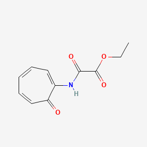 molecular formula C11H11NO4 B1665877 乙基氧代[(7-氧代环庚-1,3,5-三烯-1-基)氨基]乙酸酯 CAS No. 65425-48-1