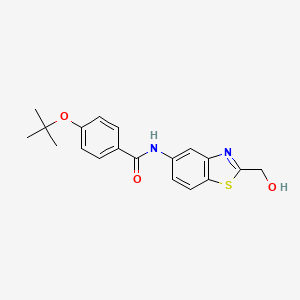 B1665890 4-(tert-Butoxy)-N-(2-(hydroxymethyl)benzo[d]thiazol-5-yl)benzamide CAS No. 790689-76-8
