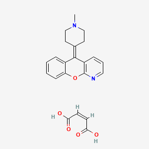 molecular formula C22H22N2O5 B1665919 阿扎那托马来酸盐 CAS No. 39624-65-2