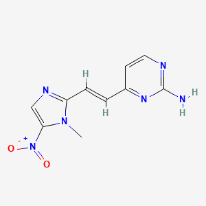molecular formula C10H10N6O2 B1665920 阿扎硝唑 CAS No. 62973-76-6