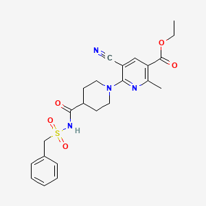 Ethyl 6-{4-[(Benzylsulfonyl)carbamoyl]piperidin-1-Yl}-5-Cyano-2-Methylpyridine-3-Carboxylate