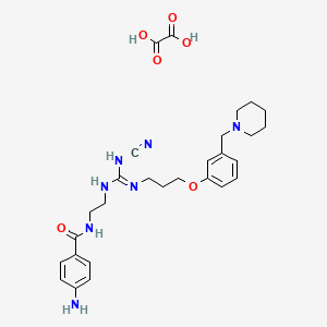 molecular formula C28H37N7O6 B1665991 阿米诺二氢嘧啶草酸盐 CAS No. 140873-27-4