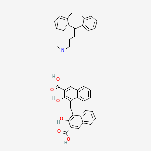 molecular formula C63H62N2O6 B1666003 阿米替林恩波酸盐 CAS No. 17086-03-2