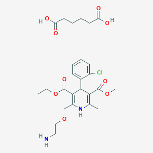 molecular formula C26H35ClN2O9 B1666009 氨氯地平二茂酸盐 CAS No. 526216-43-3