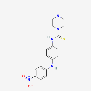 molecular formula C18H21N5O2S B1666013 Amocarzine CAS No. 36590-19-9