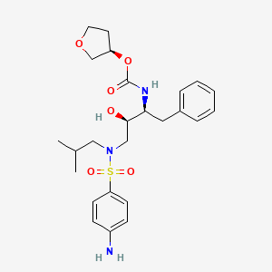 molecular formula C25H35N3O6S B1666020 安普那韦 CAS No. 161814-49-9