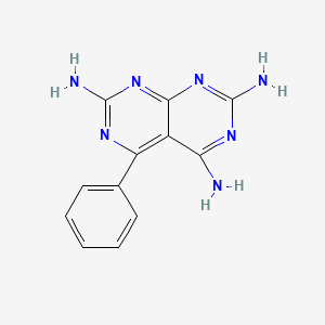 molecular formula C12H11N7 B1666023 安吡咪 CAS No. 5587-93-9