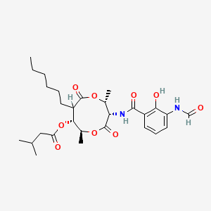 molecular formula C28H40N2O9 B1666054 抗霉素 A CAS No. 1397-94-0