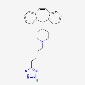 molecular formula C25H27N5 B1666103 4-(5H-二苯并[a,d]环庚烯-5-亚甲基)-1-[4-(2H-四唑-5-基)丁基]-哌啶 CAS No. 162640-98-4