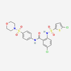 molecular formula C21H19Cl2N3O6S3 B1666109 阿塔西瓜 CAS No. 254877-67-3
