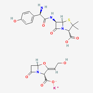 molecular formula C24H27KN4O10S B1666128 克拉维莫克斯 CAS No. 74469-00-4