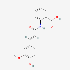 molecular formula C17H15NO5 B1666153 燕麦蒽酰胺 E CAS No. 93755-77-2
