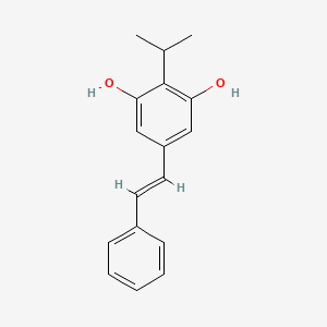 molecular formula C17H18O2 B1666157 贝维替莫 CAS No. 79338-84-4