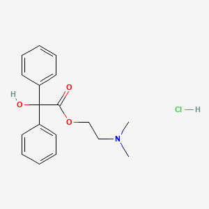 B1666158 2-(Dimethylamino)ethyl benzilate hydrochloride CAS No. 71-79-4