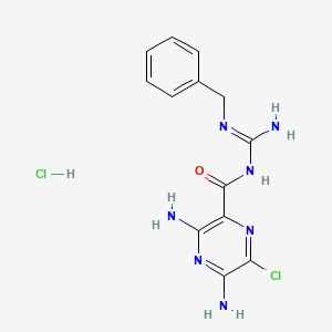 molecular formula C13H15Cl2N7O B1666189 苯扎米尔盐酸盐 CAS No. 161804-20-2
