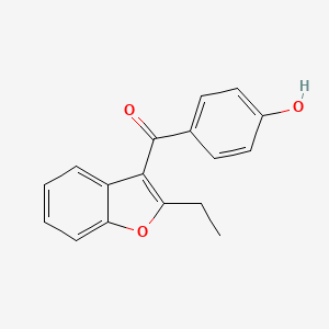 molecular formula C17H14O3 B1666192 苯扎龙 CAS No. 1477-19-6