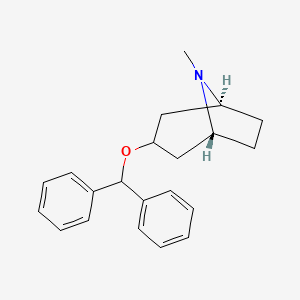molecular formula C21H25NO B1666194 Benztropine CAS No. 86-13-5