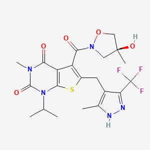 molecular formula C21H24F3N5O5S B1666217 AZD3965 CAS No. 1448671-31-5