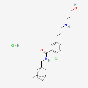 molecular formula C24H36Cl2N2O2 B1666245 盐酸 AZD-9056 CAS No. 345303-91-5