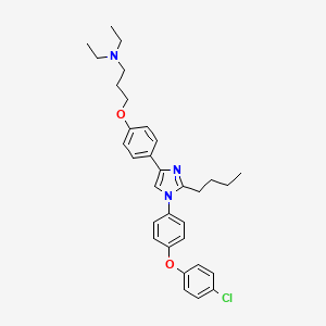 molecular formula C32H38ClN3O2 B1666252 阿扎利拉贡 CAS No. 603148-36-3