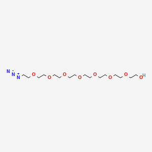 molecular formula C16H33N3O8 B1666262 叠氮化物-PEG8-醇 CAS No. 352439-36-2