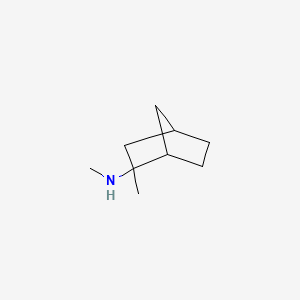molecular formula C9H17N B1666275 2-降冰片胺，N,2-二甲基- CAS No. 63907-01-7