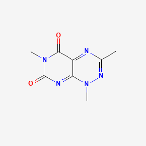 B1666302 1,3,6-Trimethylpyrimido[5,4-e][1,2,4]triazine-5,7-dione CAS No. 32502-62-8