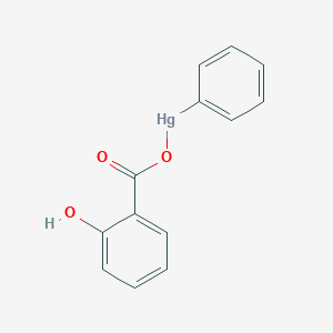 molecular formula C13H10HgO3 B166633 苯基水杨酸汞 CAS No. 28086-13-7