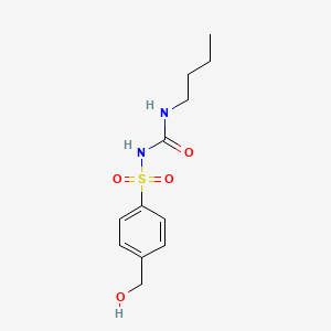 molecular formula C12H18N2O4S B1666332 Hydroxymethyltolbutamide CAS No. 5719-85-7