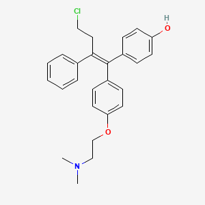 molecular formula C26H28ClNO2 B1666333 4-Hydroxytoremifene CAS No. 110503-62-3