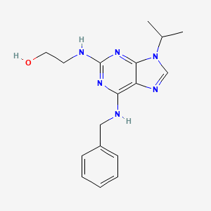 molecular formula C17H22N6O B1666366 N9-Isopropyl-olomoucine CAS No. 158982-15-1
