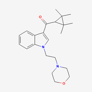 molecular formula C22H30N2O2 B1666410 (1-(2-吗啉基乙基)-1H-吲哚-3-基)(2,2,3,3-四甲基环丙基)甲酮 CAS No. 895155-26-7