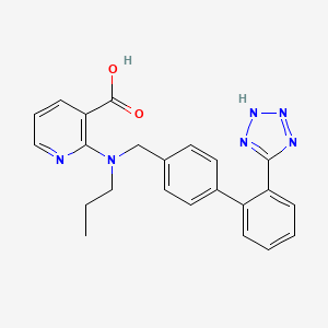molecular formula C23H22N6O2 B1666412 2-(N-丙基-N-((2'-(1H-四唑-5-基)联苯-4-基)甲基)氨基)吡啶-3-羧酸 CAS No. 141887-34-5