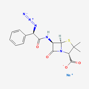 molecular formula C16H16N5NaO4S B1666417 阿奇多西林钠盐 CAS No. 35334-12-4