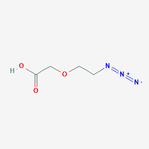 molecular formula C4H7N3O3 B1666422 叠氮-PEG1-CH2CO2H CAS No. 79598-48-4