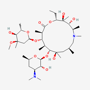 molecular formula C38H72N2O12 B1666446 阿奇霉素 CAS No. 83905-01-5