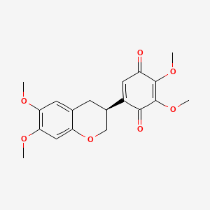 molecular formula C19H20O7 B1666477 阿布鲁醌 A CAS No. 71593-10-7