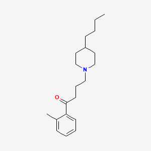 B1666485 4-(4-Butylpiperidin-1-yl)-1-(2-methylphenyl)butan-1-one CAS No. 244291-63-2