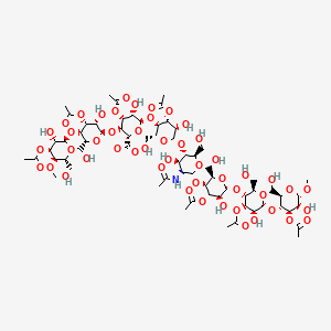 molecular formula C66H100NO49- B1666488 乙酰甘露多糖 CAS No. 115426-79-4